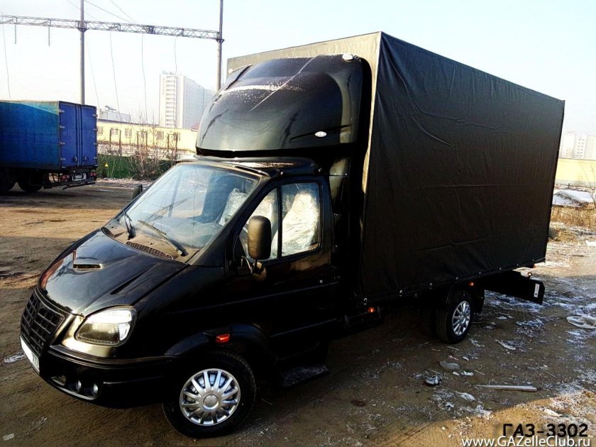 Черная Газель 3302