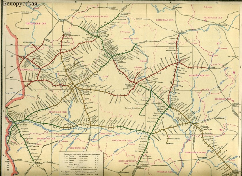 Схема железных дорог Ивановской области