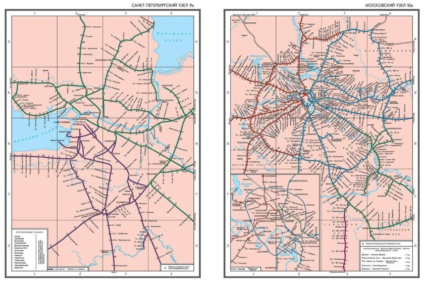 Схема Санкт Петербургского ЖД узла