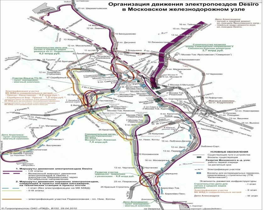 Свердловский ЖД узел схема