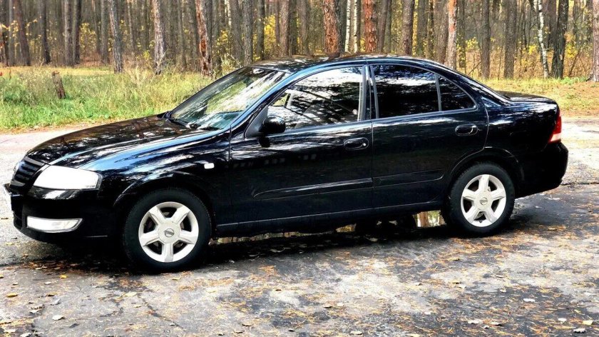 Ниссан Альмера 2007 черная