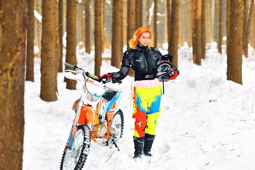 Мотоцикл зимой