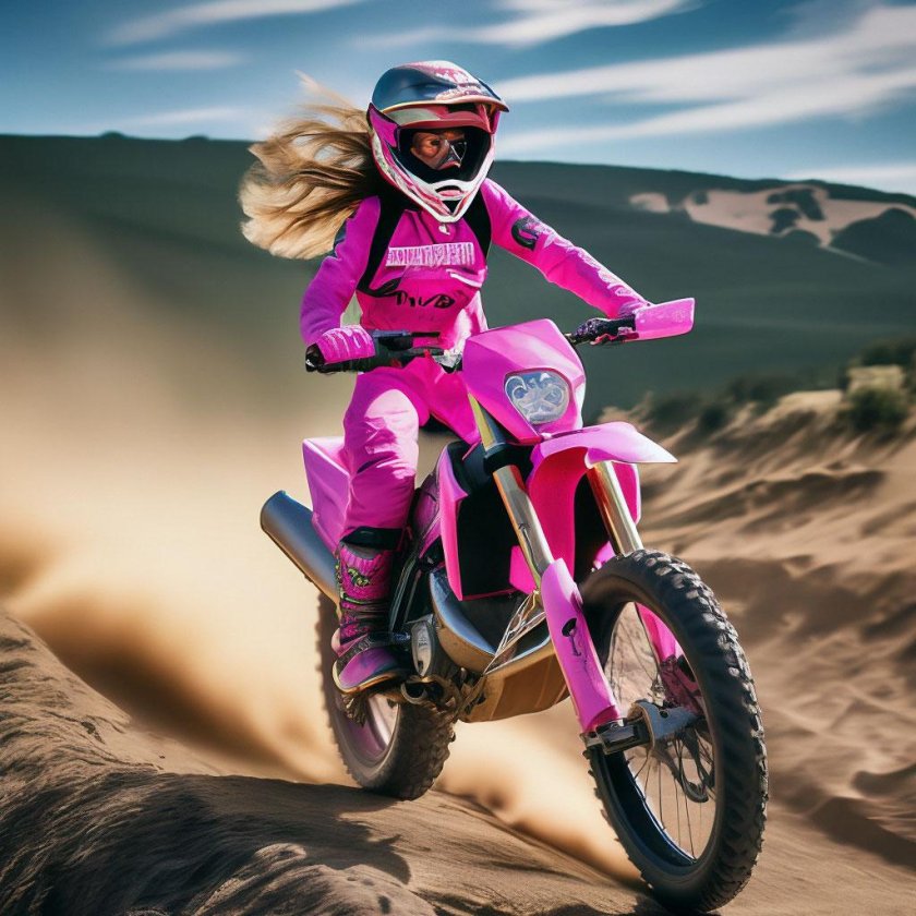 Розовый эндуро