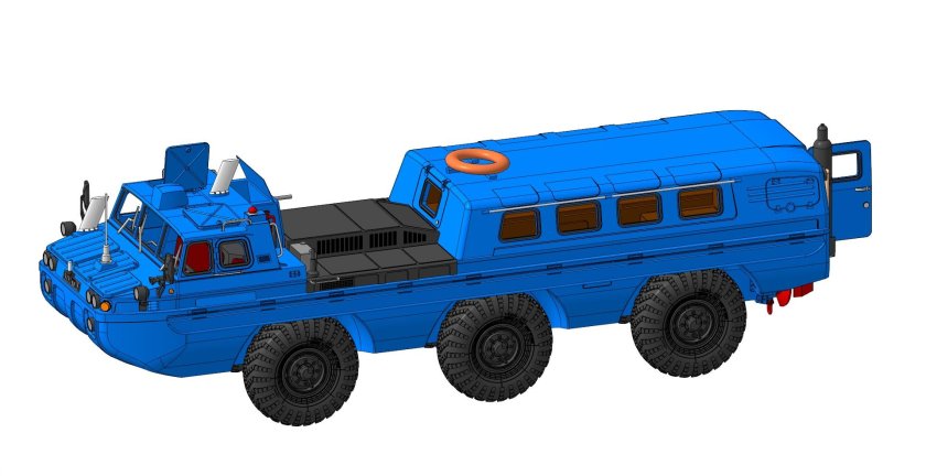 Шнекороторный вездеход ЗИЛ-4904