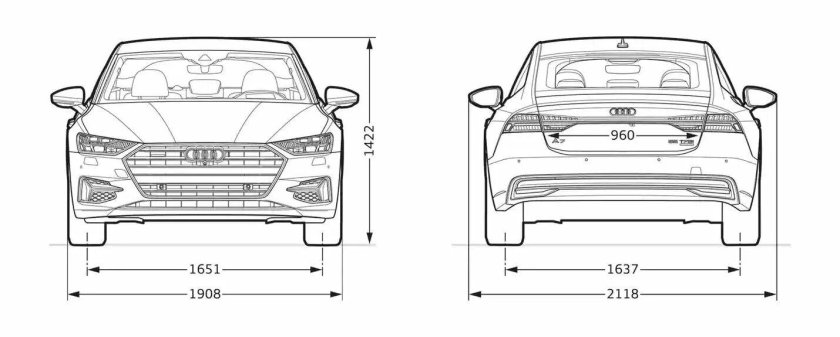 Ауди рс6 чертеж