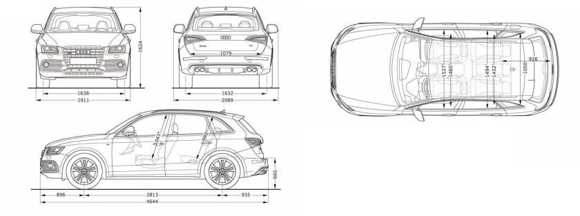 Габариты ауди q5 2021