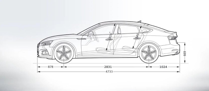 Audi a6 2014 чертеж