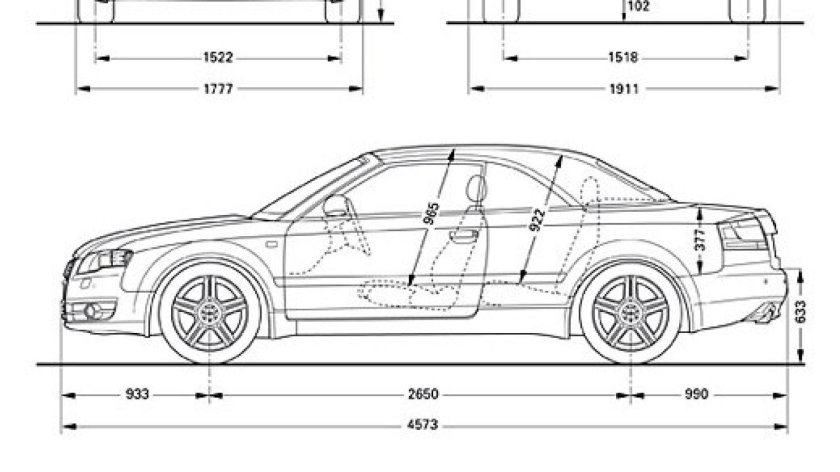Subaru Legacy b4 чертеж