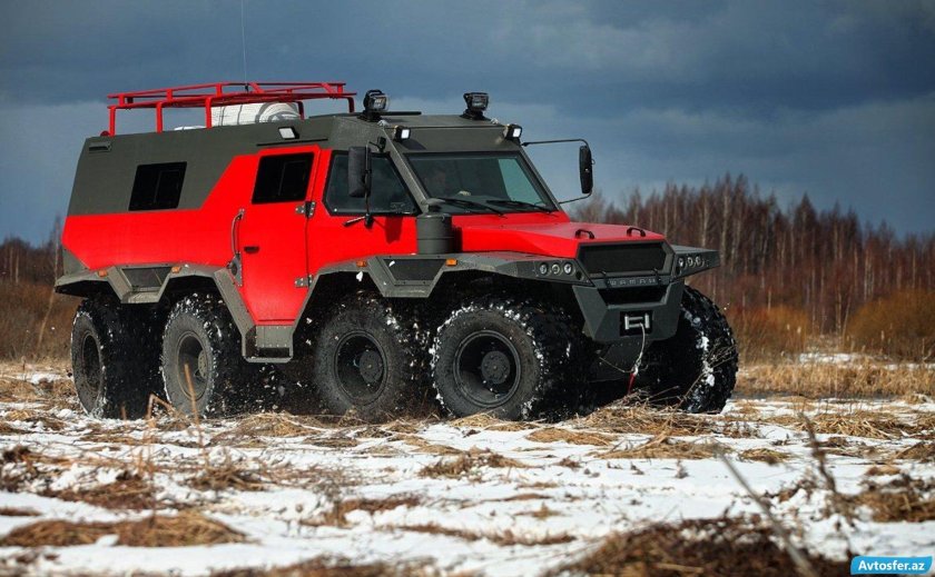 Снегоболотоход шаман 8х8