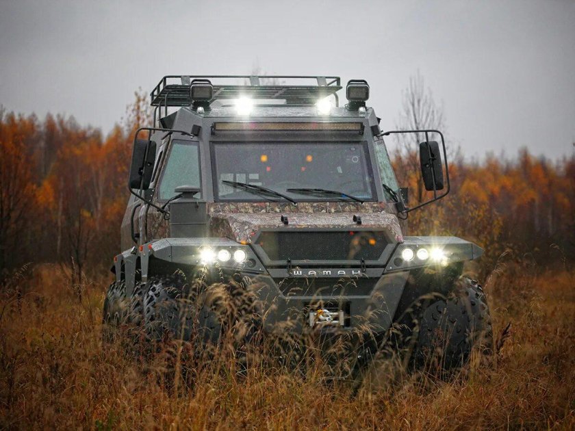 Снегоболотоход шаман 8х8