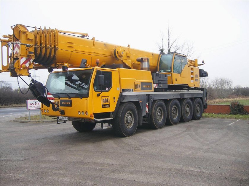 Либхер кран 100т