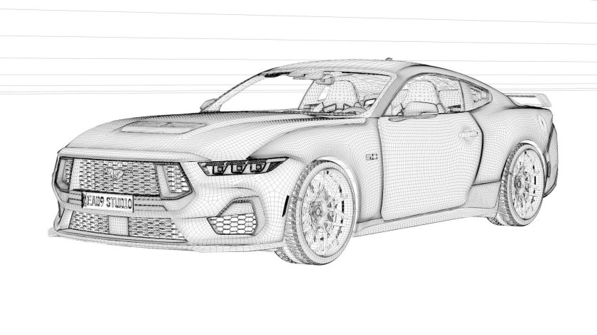 Раскраска Форд Мустанг