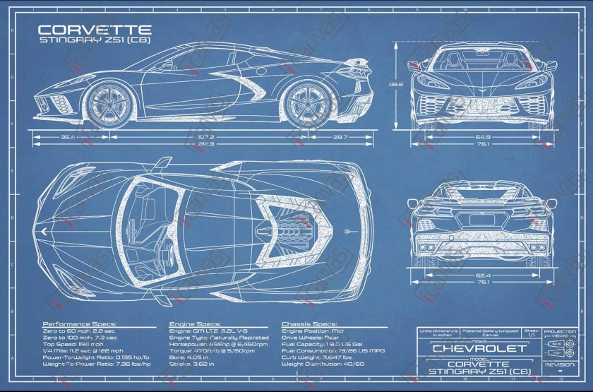 Ford Mustang 2005 Blueprint