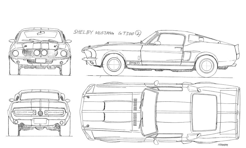 Ford Mustang 1969 Blueprint