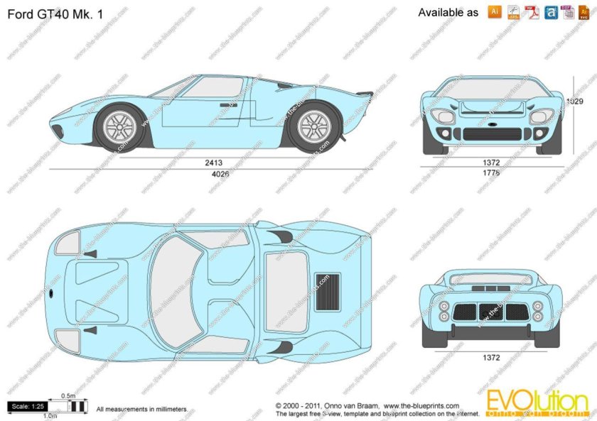 Ford gt40 blueprint