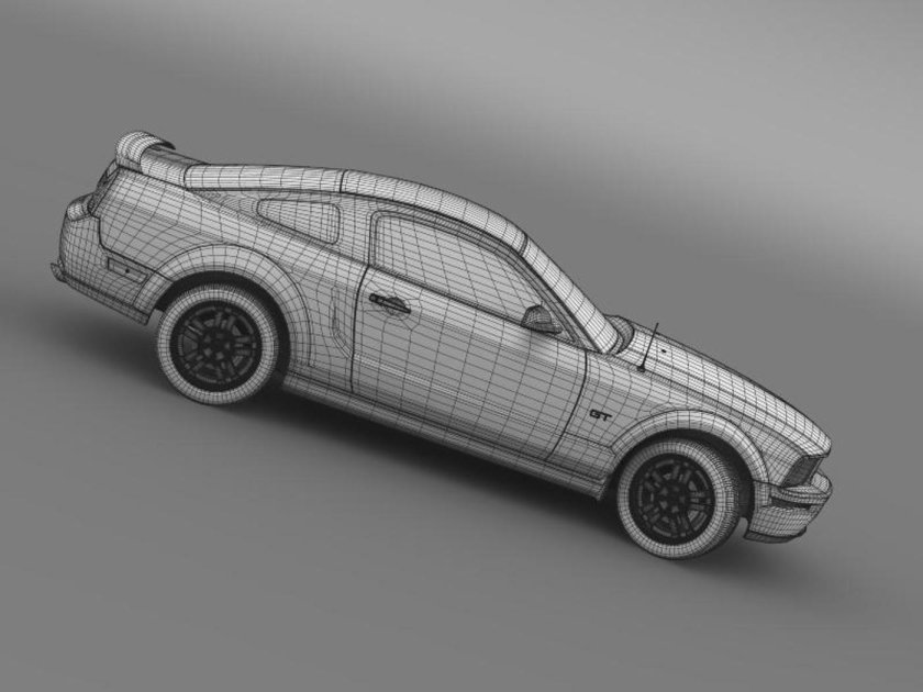 Форд Мустанг 2005 чертежи