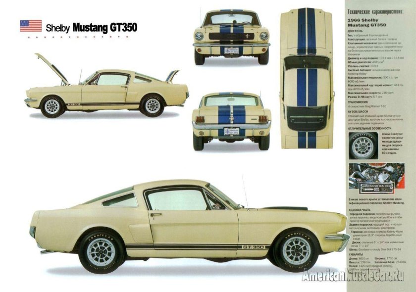 Ford Mustang Boss 429 чертежи