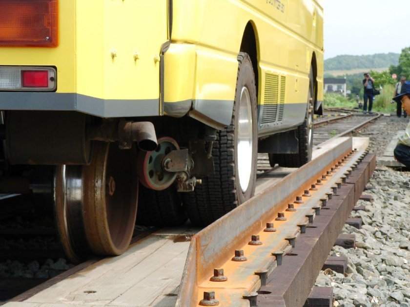 Автомобиль на рельсах