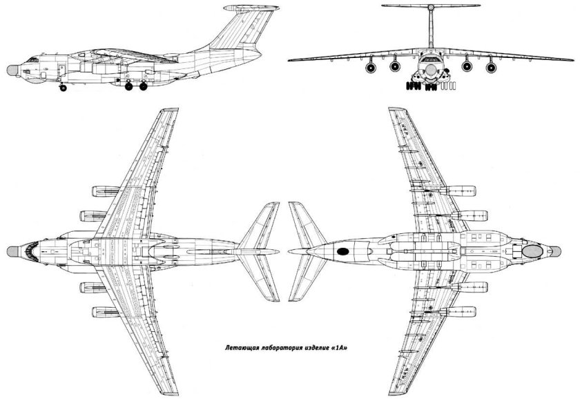 Ил-76 схема самолета