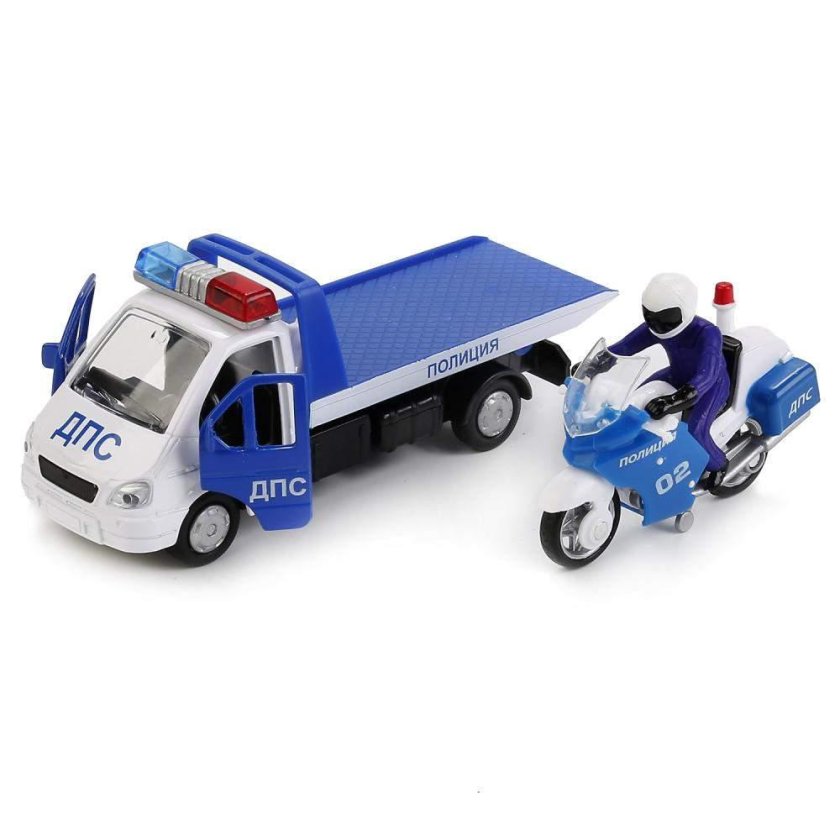 Технопарк машинки эвакуатор полиция Газель