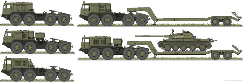 МАЗ военный тягач 537