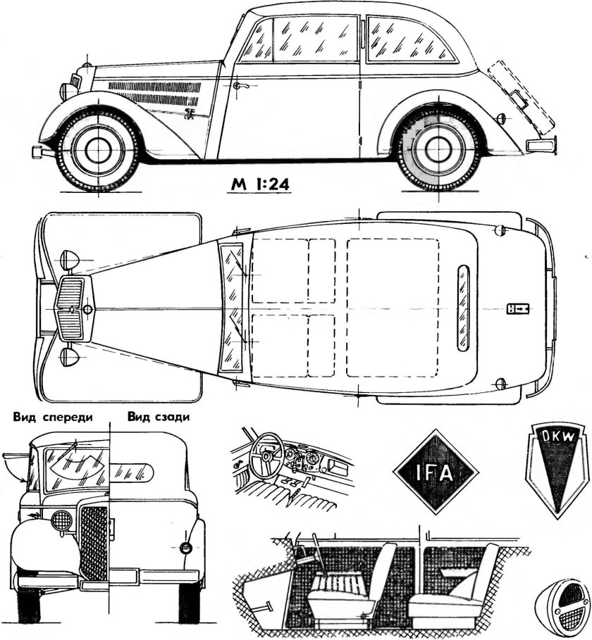 Чертежи УАЗ 469 из журнала Моделист конструктор