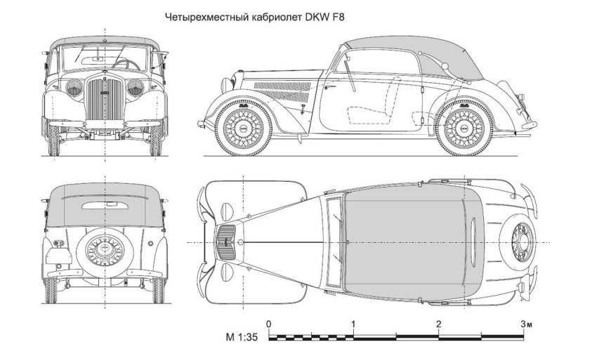 Mercedes-benz 170v чертёж