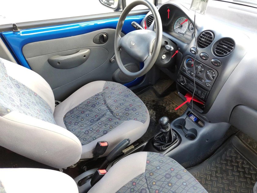 Дэу Матиз салон