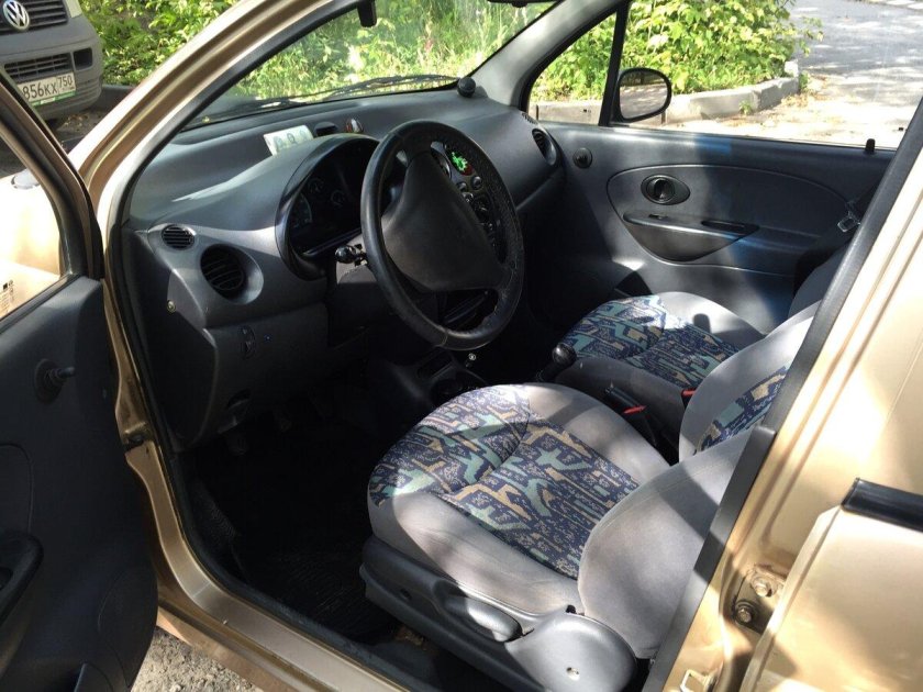 Матиз черный салон