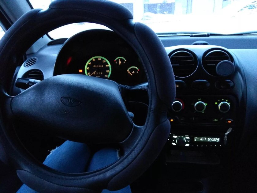 Матиз черный салон