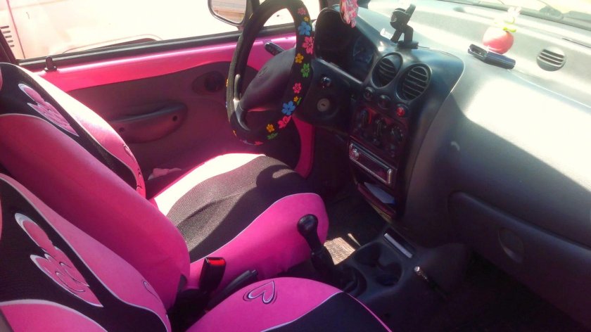 Дэу Матиз розовый