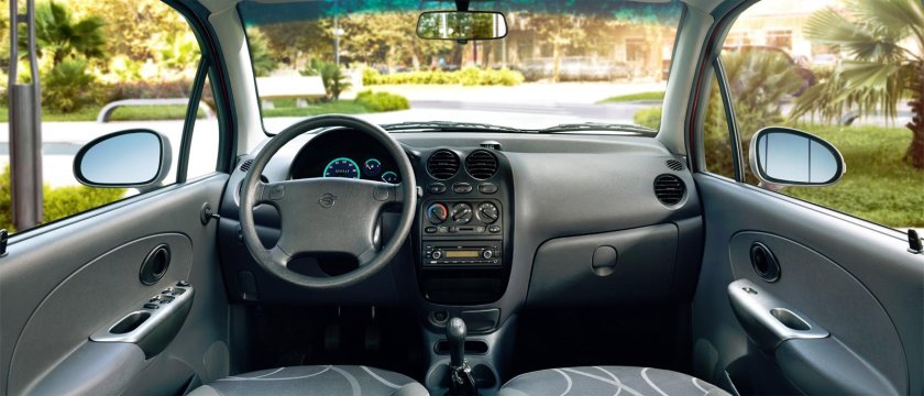 Салон машины Daewoo Matiz