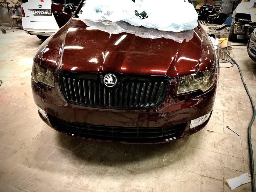 Skoda Superb 2 антихром