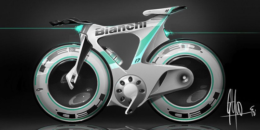 Футуристический велосипед