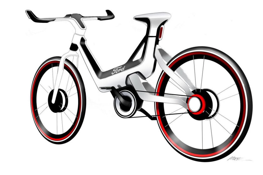 Велосипед на белом фоне