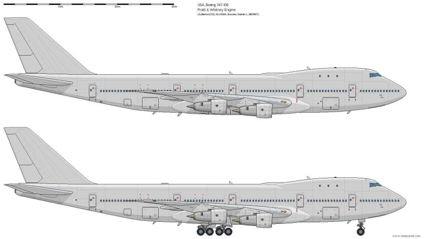 Боинг 747 грузовой сбоку