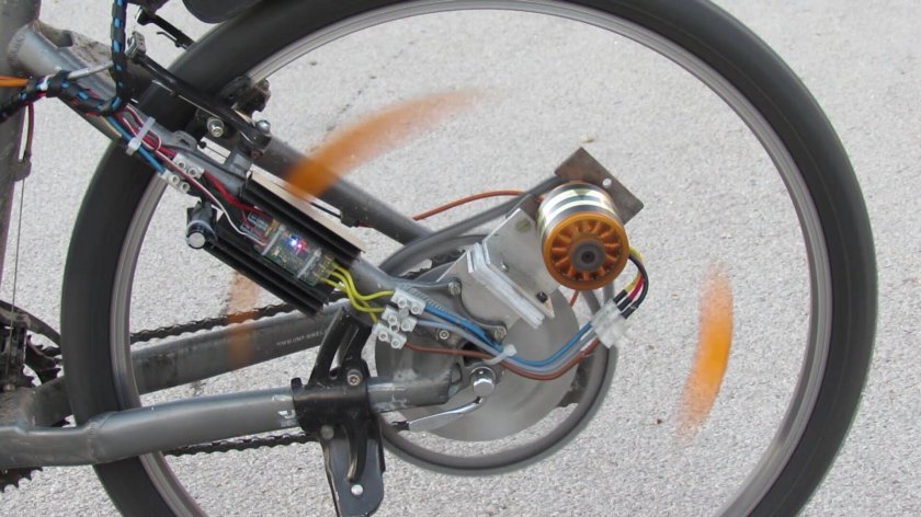 Электровелосипед с фрикционным приводом