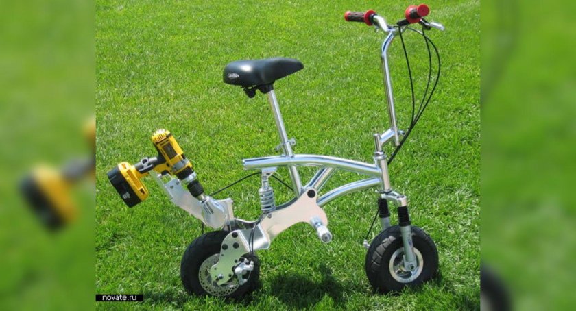 Самокат с приводом от шуруповерта