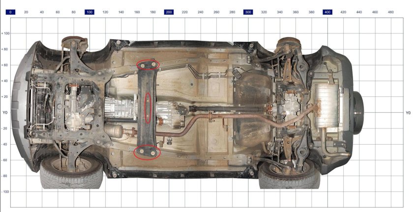 Сузуки Гранд Витара 2 вид снизу