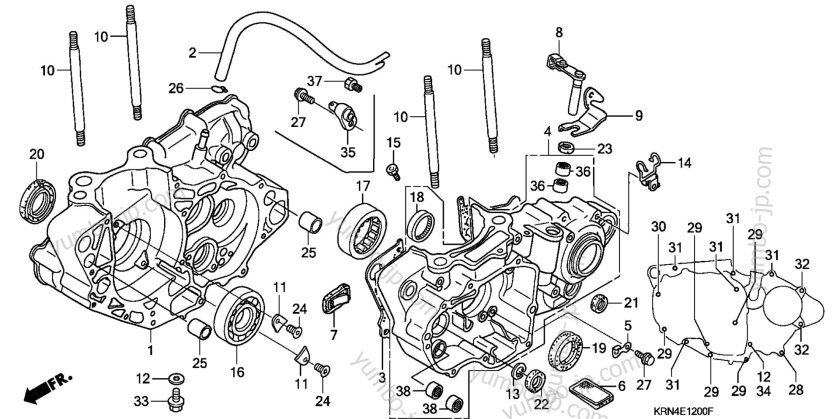Картер двигателя Honda af18e