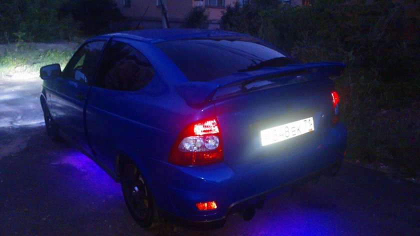 Лада приора подсветка днища