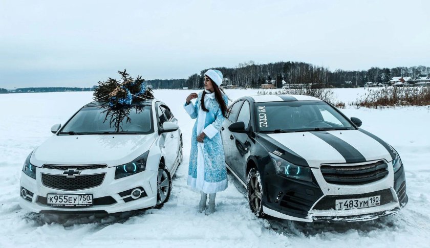 Шевроле Круз зимой