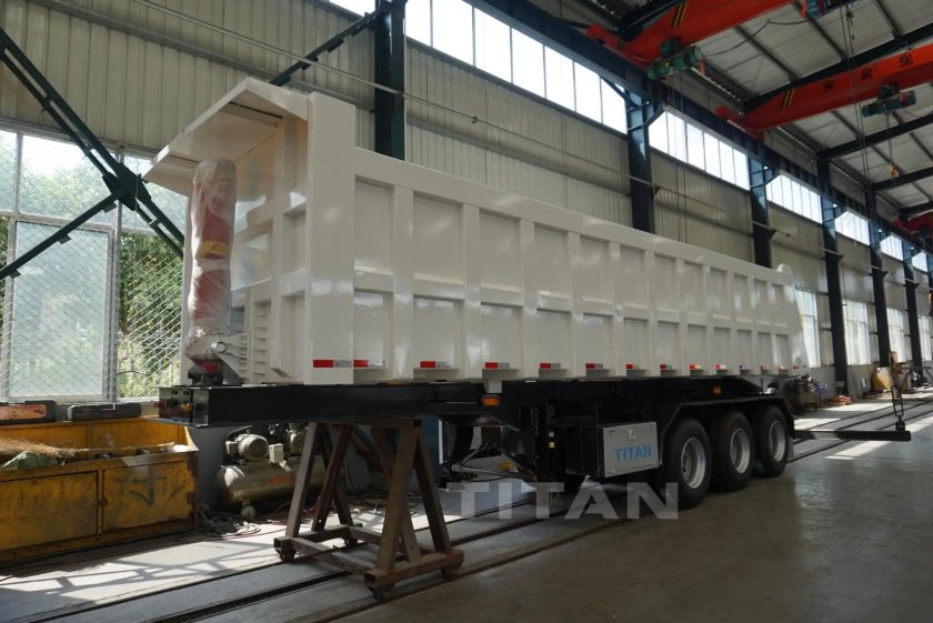 Полуприцеп с боковой разгрузкой самосвал