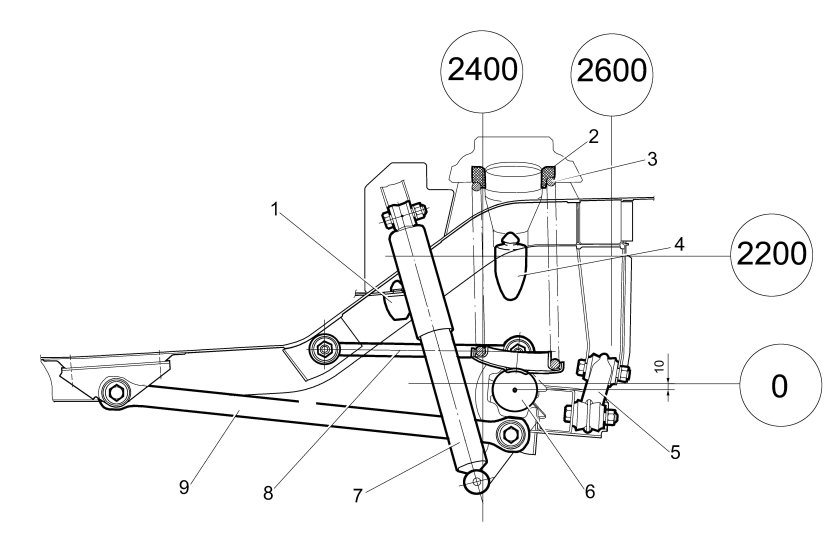 Задняя подвеска ВАЗ 21213 Нива схема
