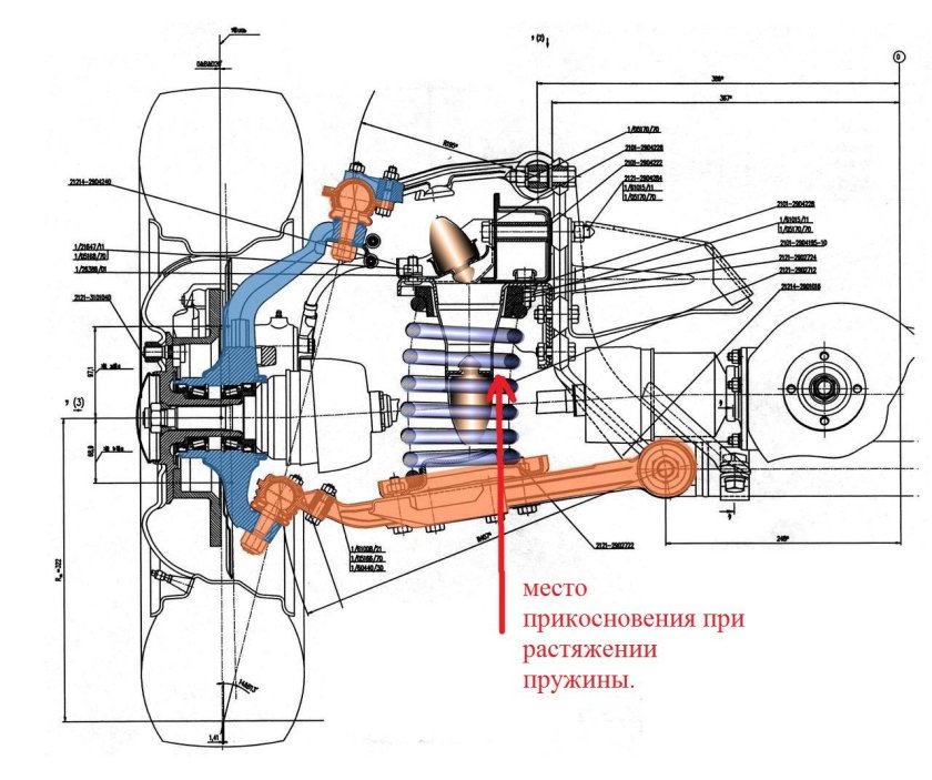 Конструкция передней подвески Нива 2121