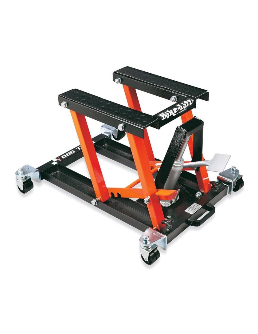 Подкатной гидравлический мотоподъемник