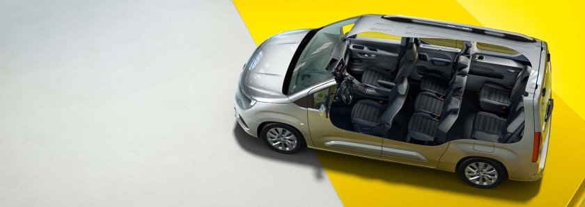 Опель Зафира а вид сбоку