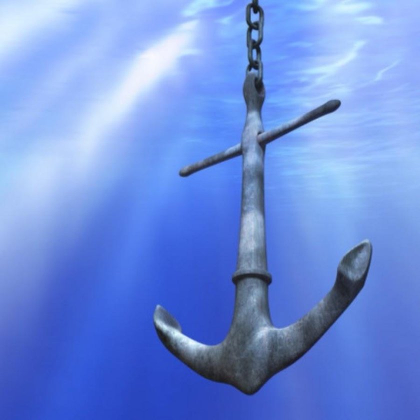 Якорь на корабле