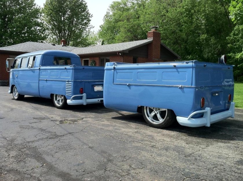 Фольксваген т2 с прицепом