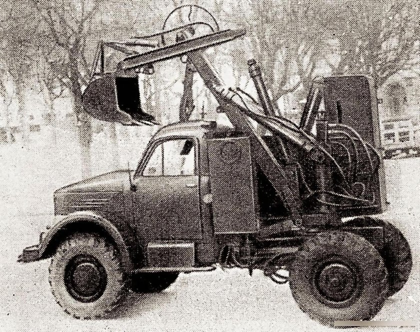 Экскаватор э-151 на базе ГАЗ-63